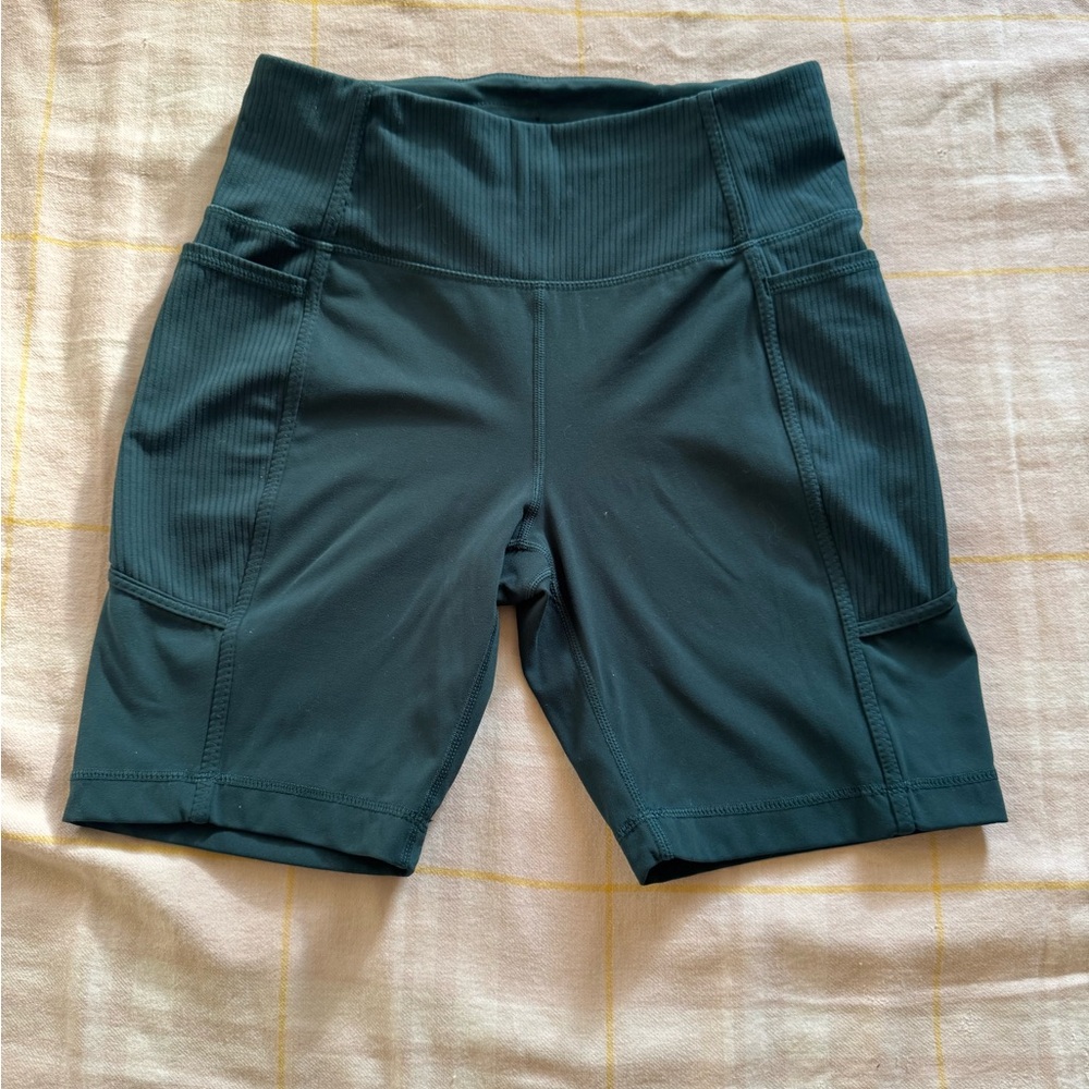 Mondetta Green Bike Shorts Performance Fit